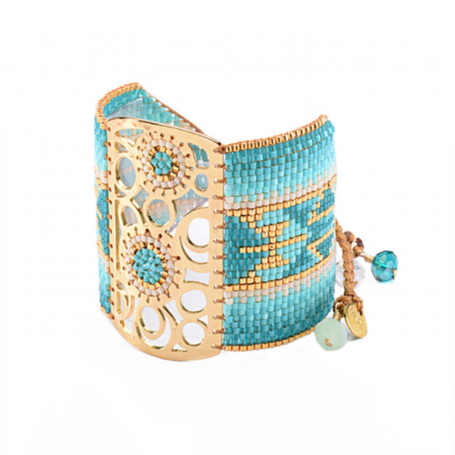 BRACELET MANCHETTE FLORA