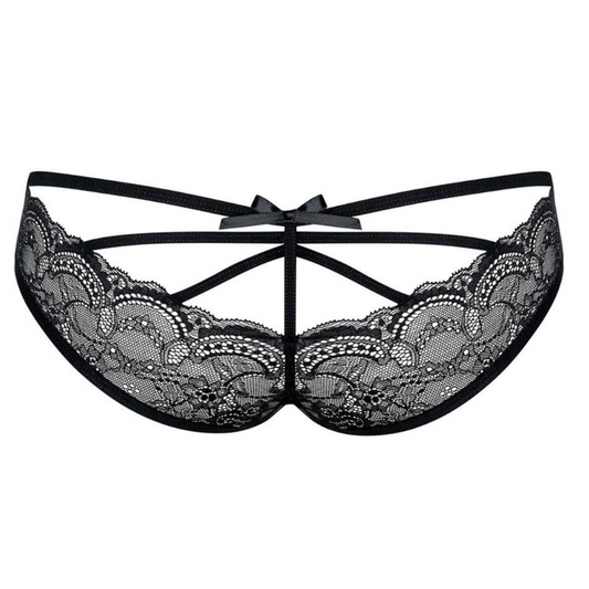 CULOTTE DENTELLE SEXY NOIRE - L/XL