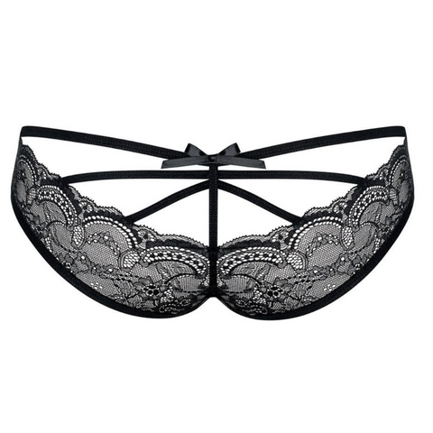 MUTANDINE DI PIZZO SEXY NERE - S/M