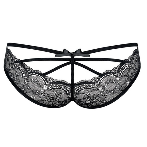 CULOTTE DENTELLE SEXY NOIRE - S/M