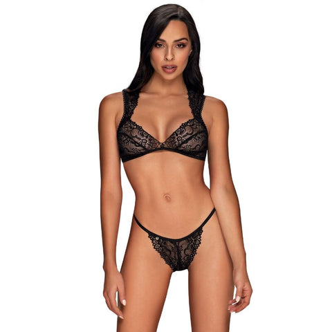 ENSEMBLE DENTELLE NOIRE - S/M