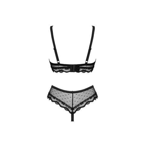 CONJUNTO DE LINGERIE PRETO L/XL