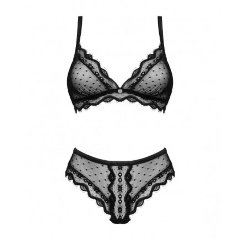 CONJUNTO DE LINGERIE PRETO L/XL