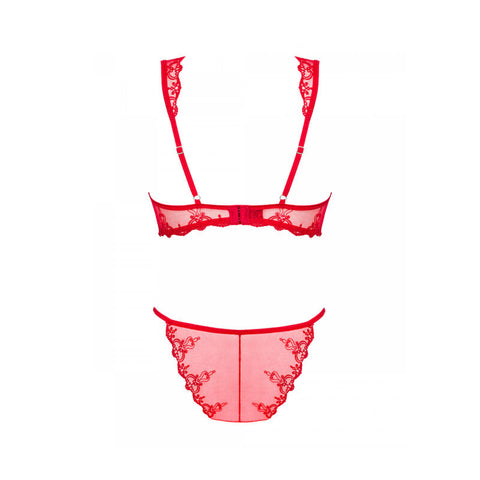 CONJUNTO DE LINGERIE VERMELHO - L/XL