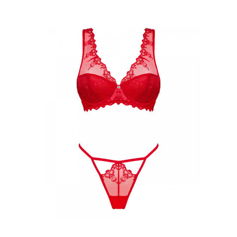 RED LINGERIE SET S M Le Comptoir des Amants